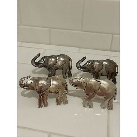 Silver Animal Napkin Rings (7) - Picture 1 of 4
